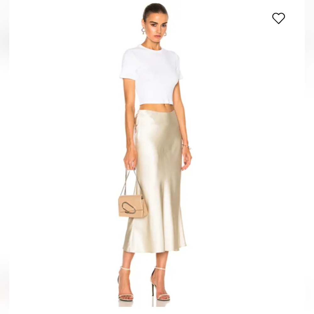 Calvin Klein Collection Kristina Silk Midi Skirt Size  6/42